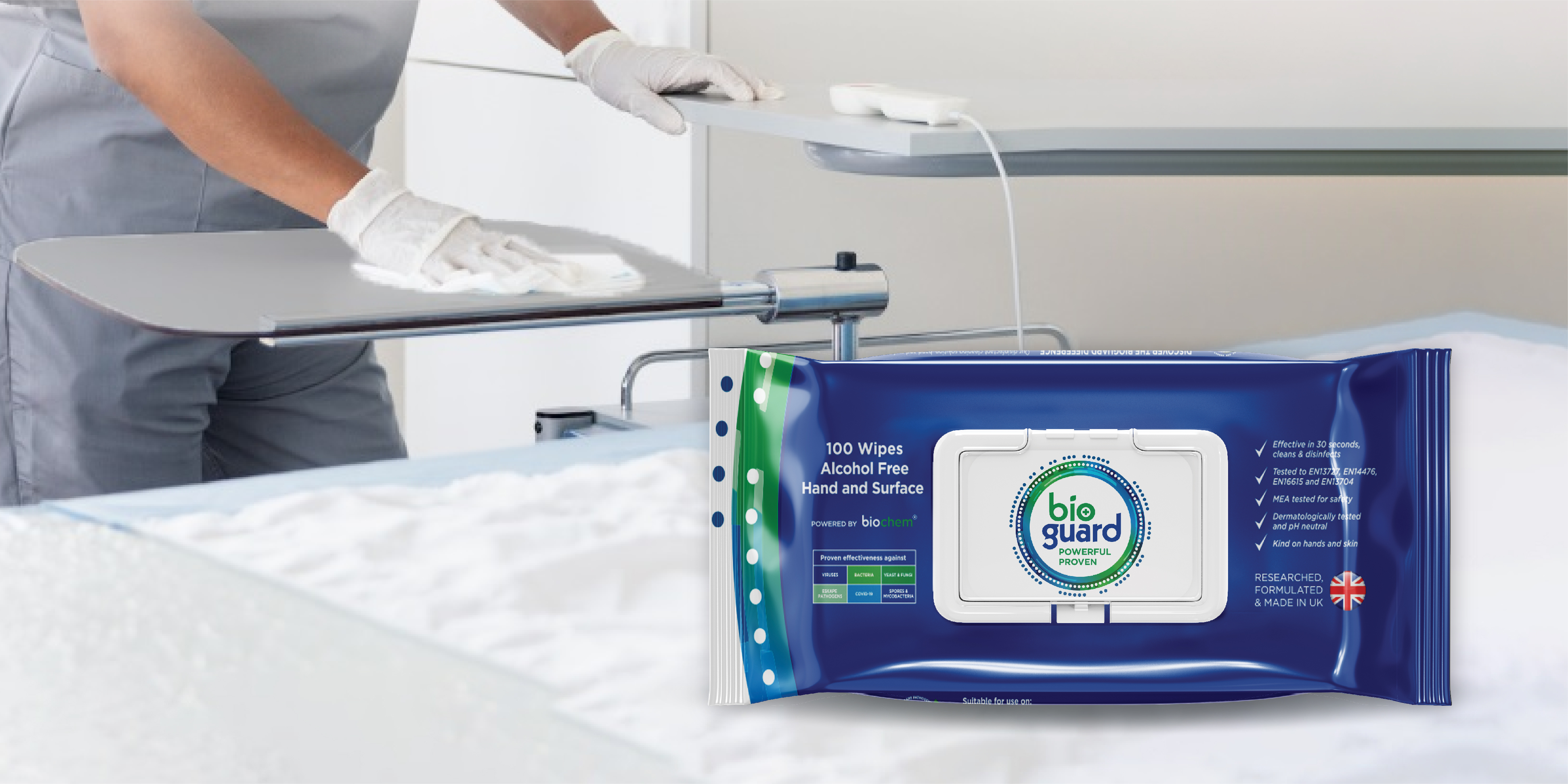 Maintain hygiene with the ideal contact time!